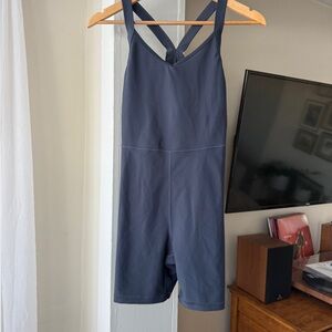 Old Navy Active navy blue Workout Romper Biker Short One Piece Size S
